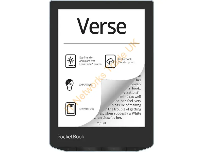 PB629-2-WW - PocketBook Verse e-book reader 8 GB Wi-Fi Black, Blue