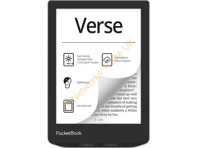 PB629-M-WW-B - PocketBook Verse e-book reader 8 GB Wi-Fi Grey