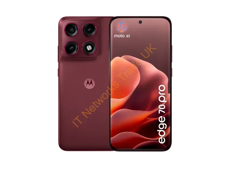 PBC20001GB - Motorola edge 70 pro 17.2 cm (6.78") Dual SIM Android 16.0 5G USB Type-C 12 GB 512 GB 6500 mAh Bordeaux