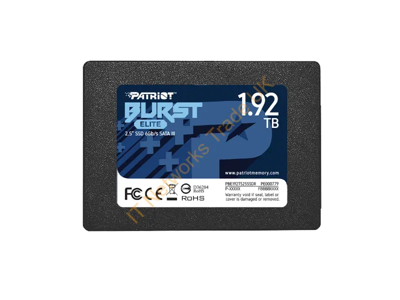 PBE192TS25SSDR - Patriot Memory Burst Elite 1.92 Tb 2.5" Serial Ata Iii