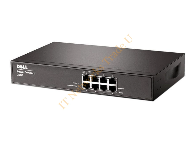 PC2808 Dell PowerConnect 2808 8-Ports X 10/100/1000 Base-T Managed Network Switch