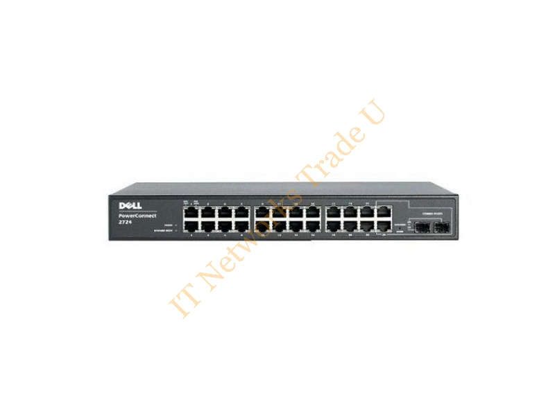 PCT2724 Dell PowerConnect 2724 24-Ports 10/100/1000Base-T Gigabit Ethernet Network Switch