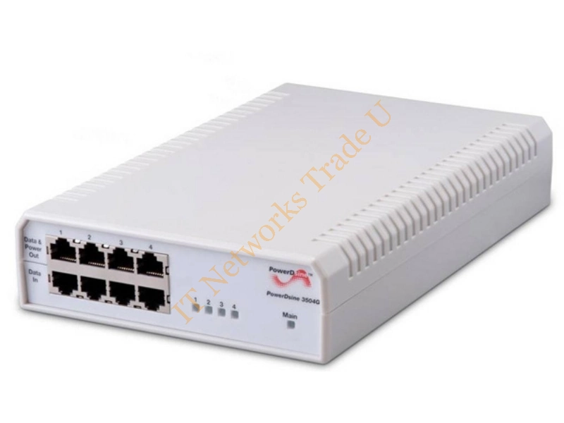 PD-3504G/AC - Microsemi PowerDsine PoE 4-Port Gig Midspan-802.3AF 4Port Small Footprint POE mi 55V Network Adapters
