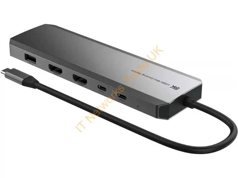 PD-USB490WPD - Prokord PD-USB490WPD laptop dock/port replicator Wired USB4 Silver
