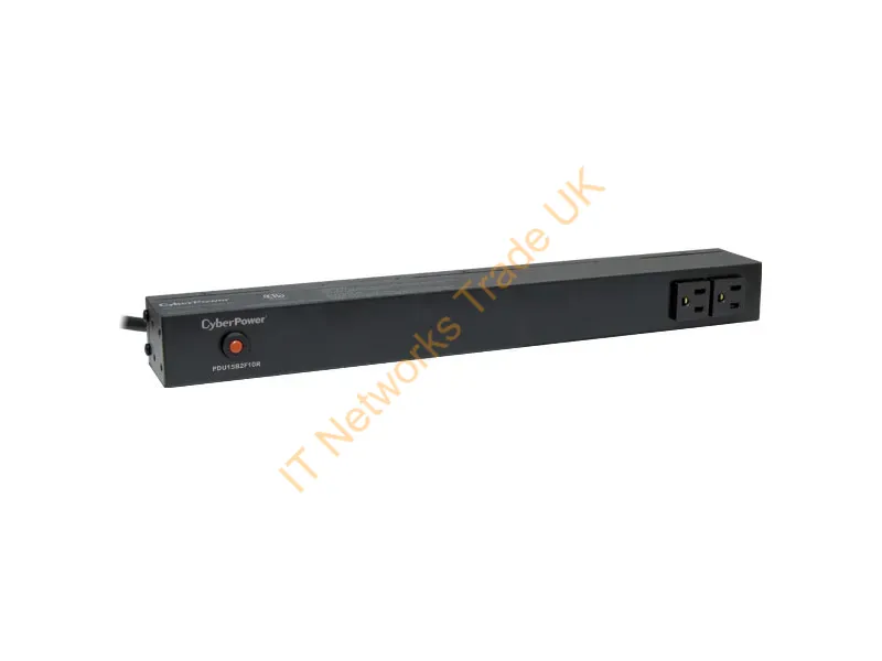 PDU15B2F10R - Cyberpower Pdu15B2F10R Power Distribution Unit (Pdu) 12 Ac Outlet(S) 1U Black