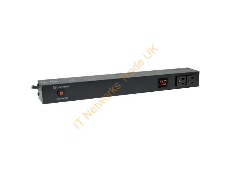 PDU15M2F10R - Cyberpower Pdu15M2F10R Power Distribution Unit (Pdu) 12 Ac Outlet(S) 1U Black