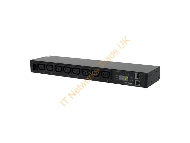 PDU15MHVIEC8FNET - Cyberpower Pdu15Mhviec8Fnet Power Distribution Unit (Pdu) 8 Ac Outlet(S) 1U Black
