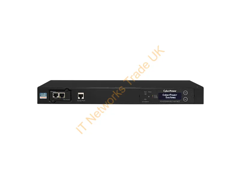 PDU20SWHVIEC10ATNET - Cyberpower Pdu20Swhviec10Atnet Power Distribution Unit (Pdu) 10 Ac Outlet(S) 1U Black