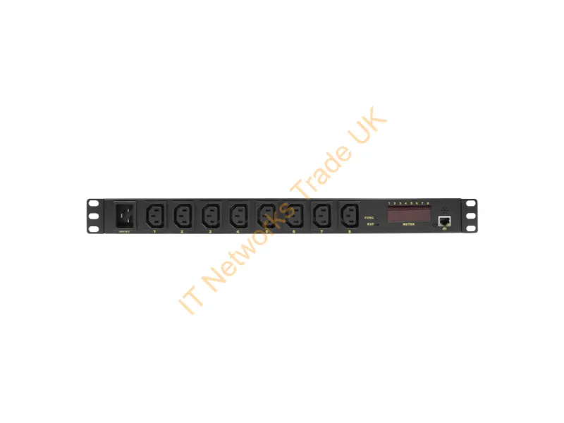 PDU8P01 - LogiLink PDU8P01 power distribution unit (PDU) 8 AC outlet(s) 1U Black