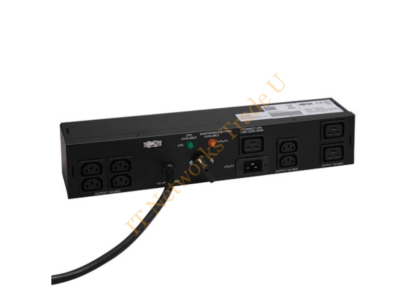 PDUBHV20 - Tripp Lite 3.2-3.8kW Single-Phase Hot-Swap PDU, 200-240V 16A (6-C13, 2-C19) 2-C20, 200-240V Input, 6ft Cords 2U Rack-Mount