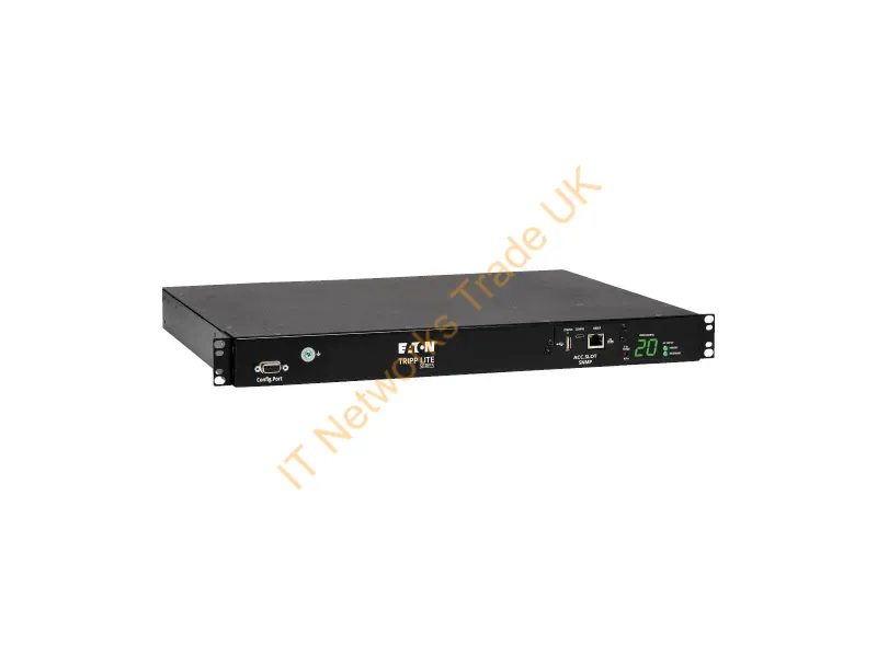 PDUMH20HVATNET - Tripp Lite 3.2-3.8kW Single-Phase ATS/Switched PDU, 200-240V Outlets (8 C13 & 2 C19), 2 C20, 12ft Cord, 1U Rack-Mount