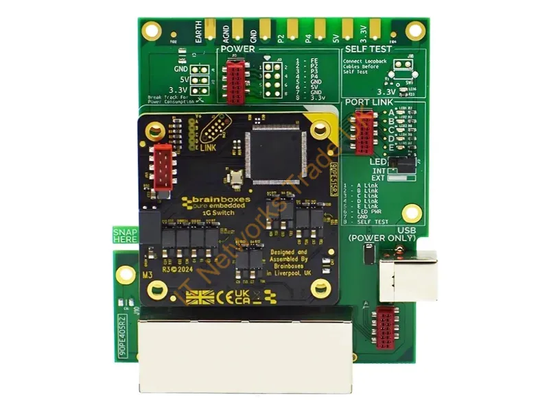 PE-415 - Brainboxes Pe 5 Port Gbe Switchevaluation