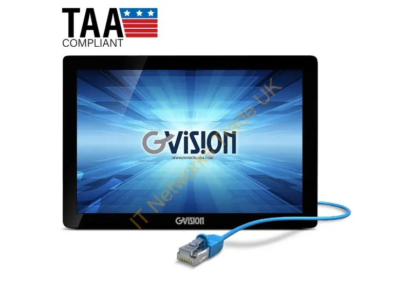 PE10ZJ-OR-45PTD-1YEAR - Gvision Pe10Zj-Or Series Digital Signage Flat Panel 10" Led Wi-Fi 350 Cd/M Full Hd Black Touchscreen Built-In Processor