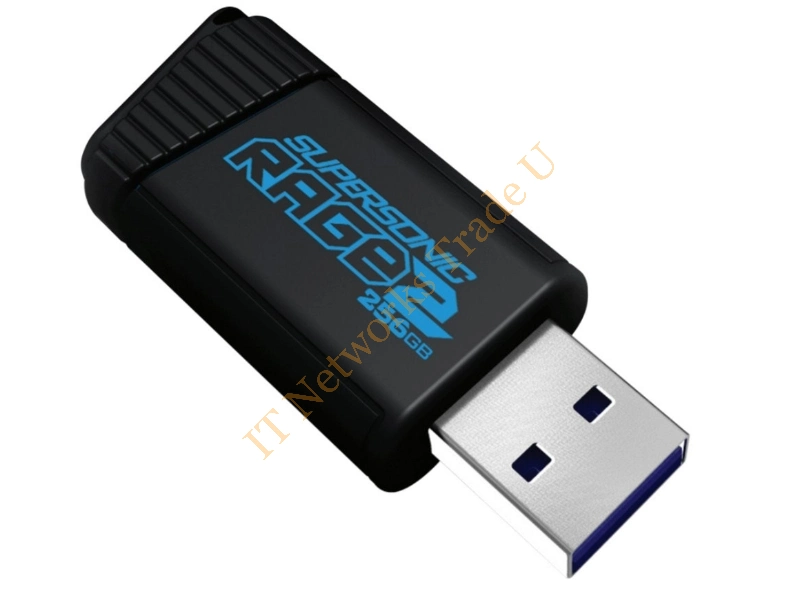 PEF256GSR2USB - Patriot Memory Supersonic Rage 2 256GB 256GB USB 3.0 (3.1 Gen 1) USB Type-A connector Black, Blue USB flash drive Storage Device