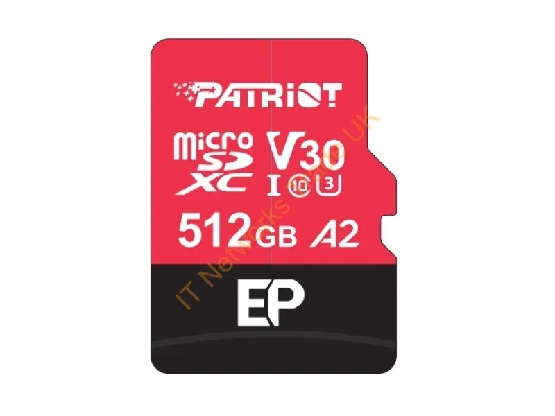 PEF512GEP32MCX - Patriot Memory Patriot Ep Series 512Gb Micro Sdxc V30 A2 (W/O Adaptor)