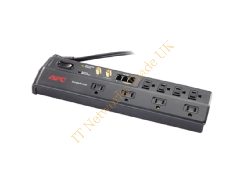 PER8T APC 8-Outlet 15A 120V SurgeArrest Surge Protector Power Strip Power Distribution Unit