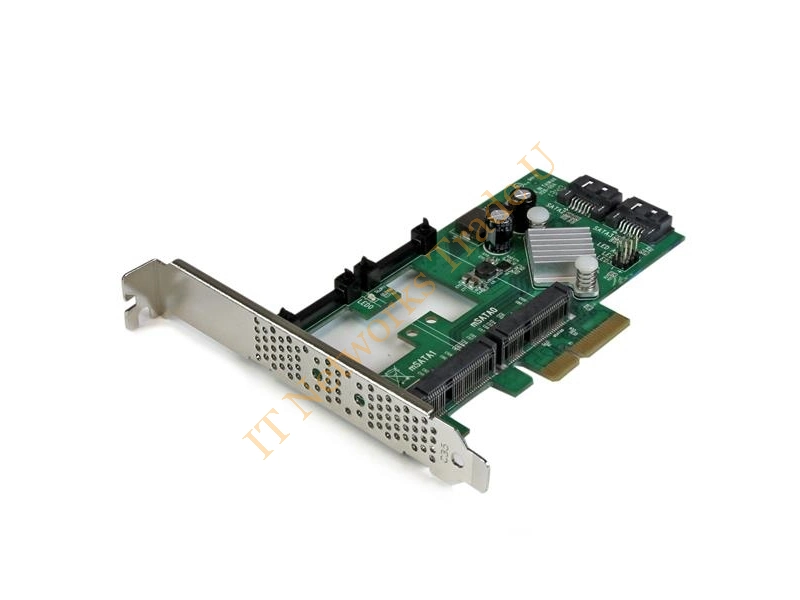 StarTech.com 2-Port PCI Express 2.0 SATA III 6Gbps RAID Controller Card with 2 mSATA Slots and HyperDuo SSD Tiering