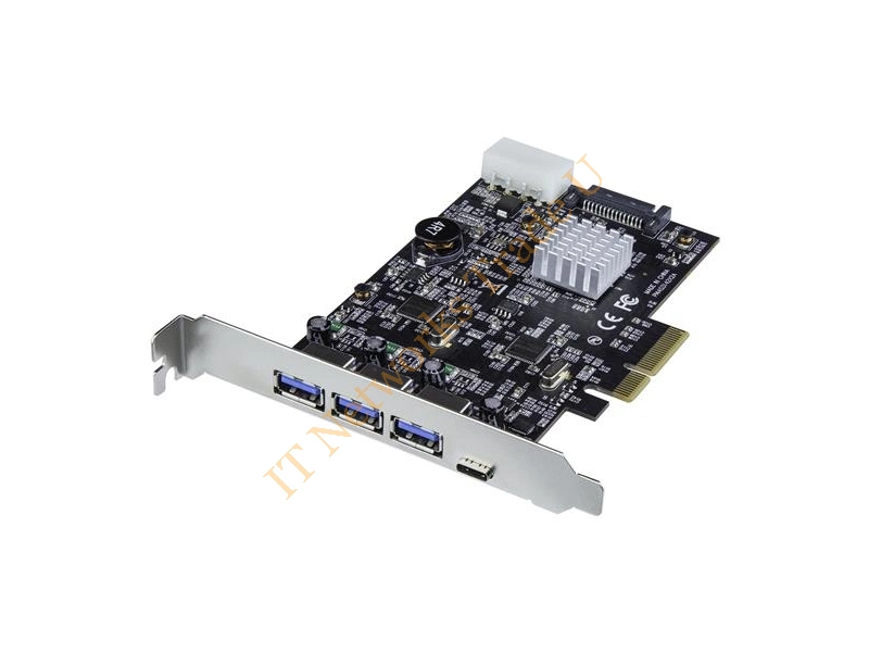 StarTech.com 4-Port USB 3.1 PCIe Card 3x USB-A and 1x USB-C 2x Dedicated Channels Accessory