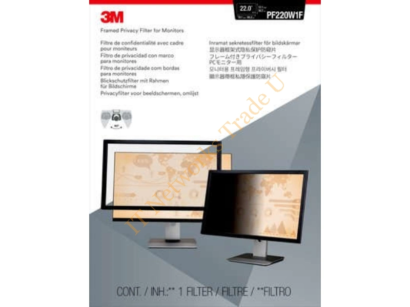 PF220W1F - 3M PF220W1F 22" Monitor Framed display privacy filter Monitor Accessory