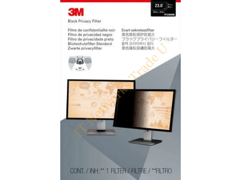 PF240W1F - 3M Privacy Filter 23.8" Monitor Frameless display privacy filter Monitor Accessory