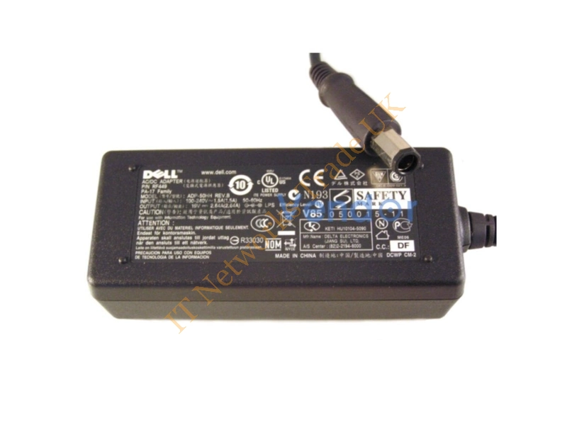 PG728 Dell 50Watt 3 Prong AC Adapter Power Adapter
