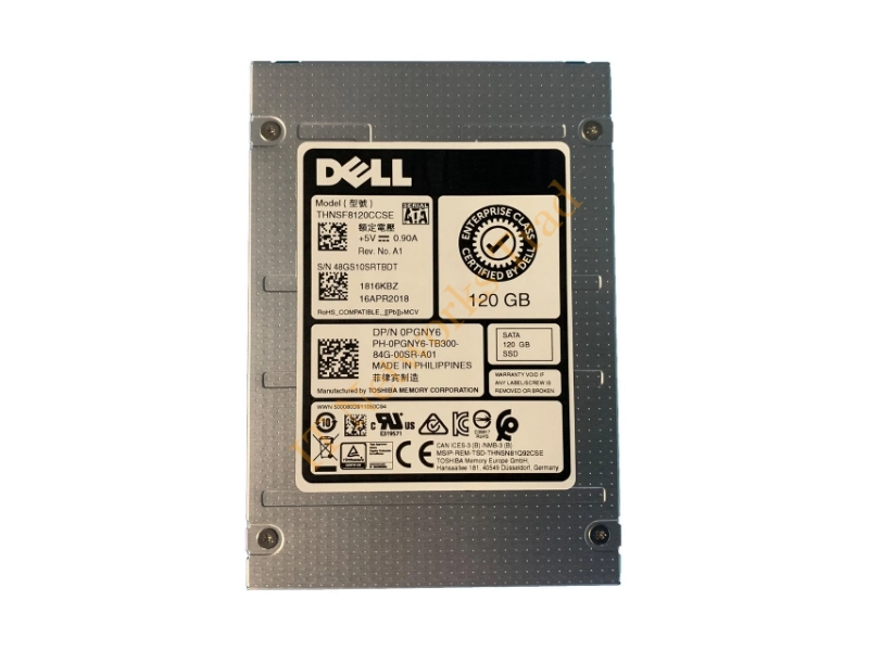 PGNY6 Dell 120GB SATA 6Gb/s 2.5-inch Solid State Drive SSD Storage