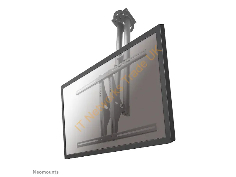 PLASMA-C100 - Newstar TV/Monitor Ceiling Mount for 37"-75" Screen, Height Adjustable Silver Monitor Accessory