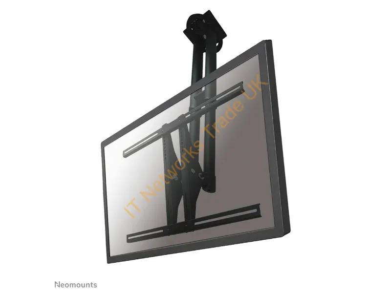 PLASMA-C100BLACK - Newstar TV/Monitor Ceiling Mount for 37"-75" Screen, Height Adjustable Black Monitor Accessory