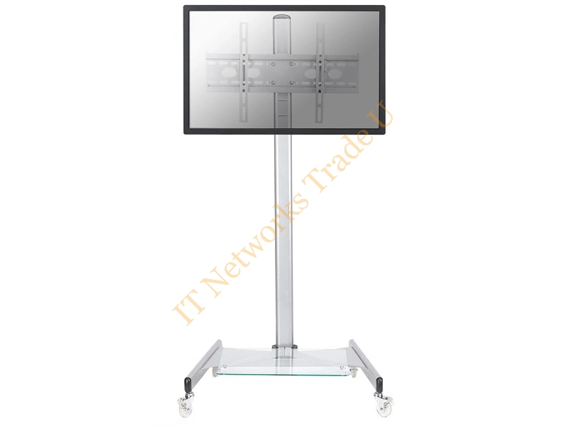 PLASMA-M1600 - Newstar Mobile Monitor/TV Floor Stand for 27-70" screen, Height Adjustable Silver Monitor Accessory