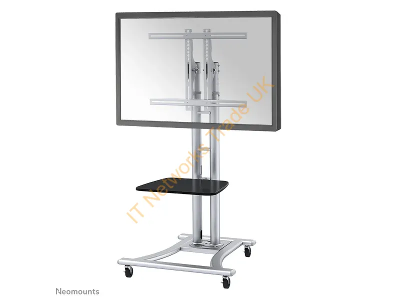 PLASMA-M1800E - Newstar Mobile Monitor/TV Floor Stand for 27-70" screen, Height Adjustable Silver Monitor Accessory