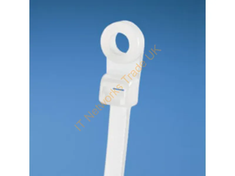 PLC2S-S10-M - Panduit Clamp Tie, 7.9"L (201Mm), #10 (M5) Screw, Standard, Nylon, Natural, 1000Pc Cable Tie