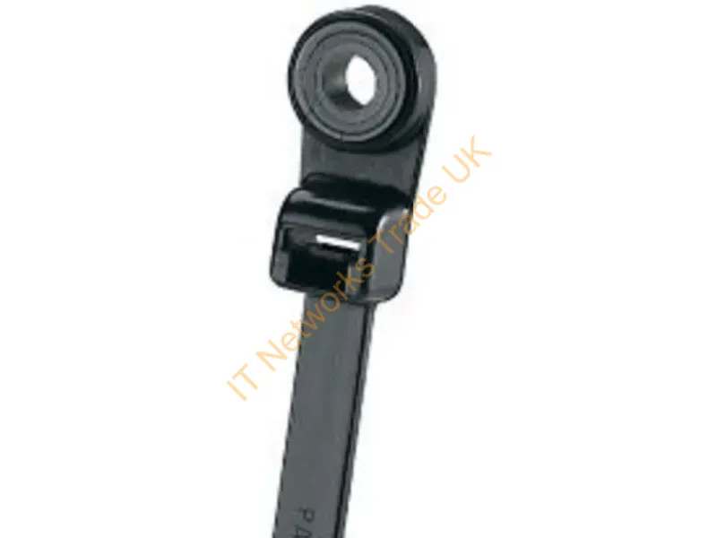 PLC4S-S10-C0 - Panduit Plc4S-S10-C0 Cable Tie Screw Mount Cable Tie Nylon Black 100 Pc(S)