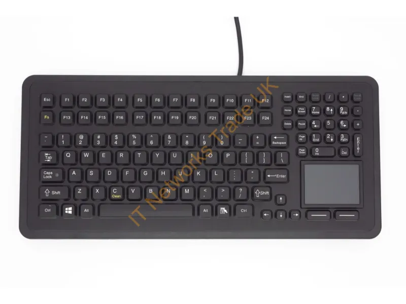 PMU-5K-TP2-PS2 - Ikey Panel Mount Keyboard With Integrated