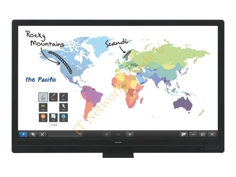 PN65SC1 - Sharp PN-65SC1 Digital signage flat panel 64.5" LCD Full HD Black signage display LED TV