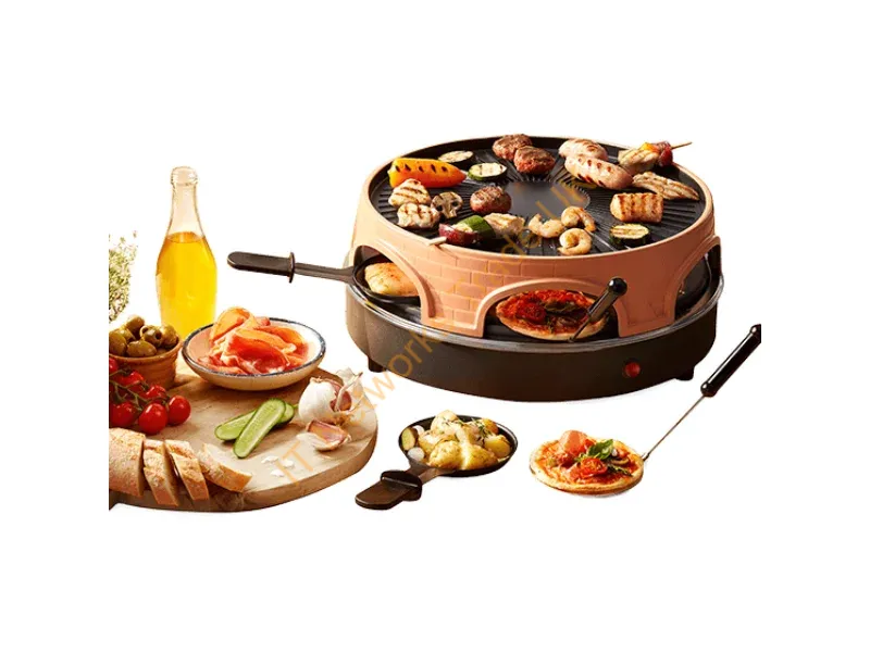 PO-113255.4 - Emerio PO-113255.4 raclette grill 1500 W Black, Brown