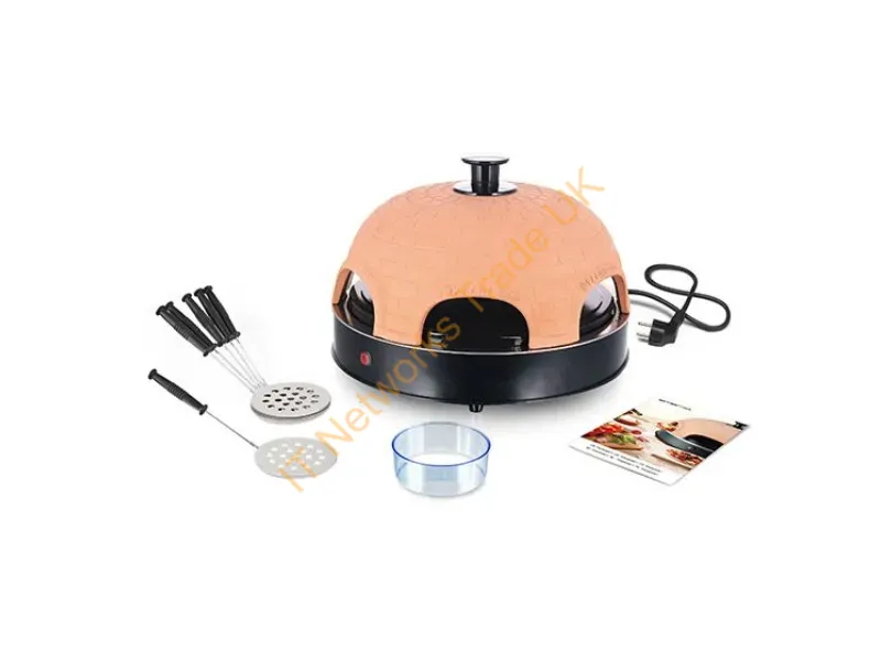 PO-115984 - Emerio PO-115984 pizza maker/oven 6 pizza(s) 1200 W Black, Orange