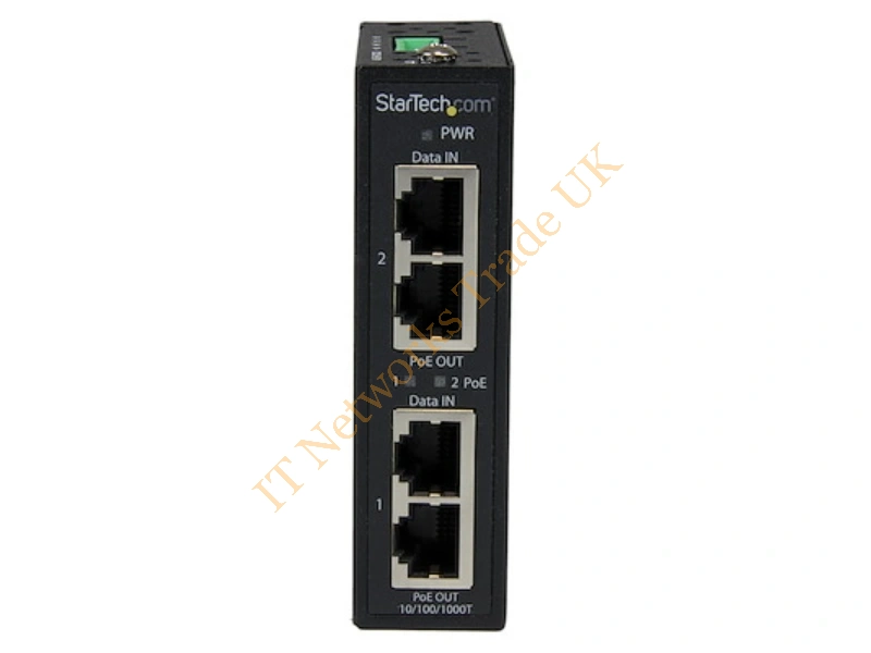 POEINJ2GI StarTech 2-Port Gigabit POE+ Power Over Ethernet Injector Networking Accessory