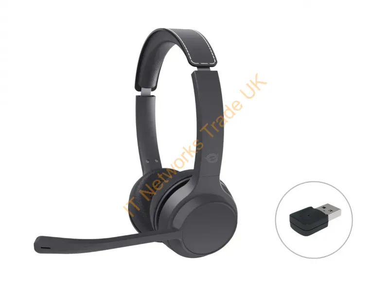 POLONA04BA - Conceptronic POLONA04BA Bluetooth Stereo Headset with USB Audio Adapter