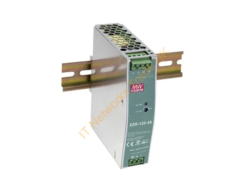 POW-4841 - LevelOne 48V DC Industrial Power Supply, 120W, DIN-Rail, PoE Ready