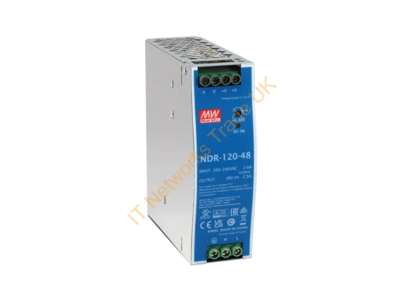 POW-4842 - LevelOne 48V DC Industrial Power Supply, 120W, DIN-Rail,-20 ~ +70 ℃