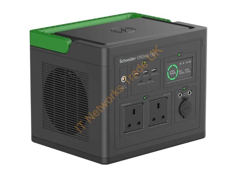 PPS730-UK - APC SE OffGrid Portable Power Station 730 Li-Ion battery, LCD, 2x UK outlets, 3x USB-A, 2x USB-C, 3x 12V, wireless charger