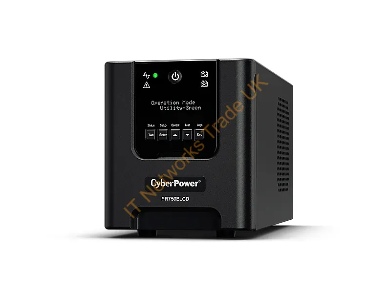 PR750ELCD - CyberPower PR750ELCD uninterruptible power supply (UPS) Line-Interactive 0.75 kVA 675 W 6 AC outlet(s)