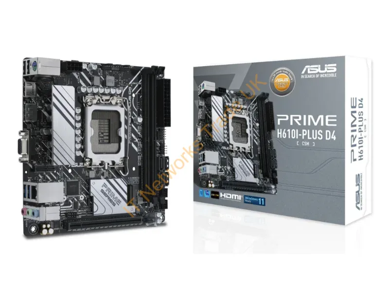 PRIMEH610I-PLUSD4-CSM - Asus Prime H610I-Plus D4-Csm Intel H610 Lga 1700 Mini Itx