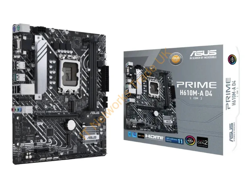 PRIMEH610M-AD4-CSM - Asus Prime H610M-A D4-Csm Intel H610 Lga 1700 Micro Atx