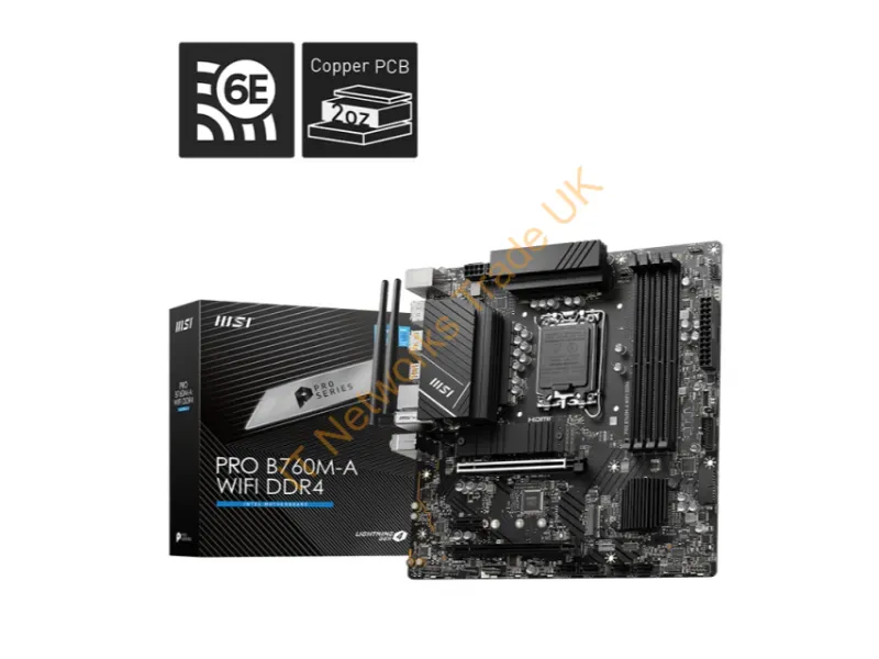 PROB760MAWID4 - Msi Pro B760M-A Intel B760 Lga 1700 Micro Atx
