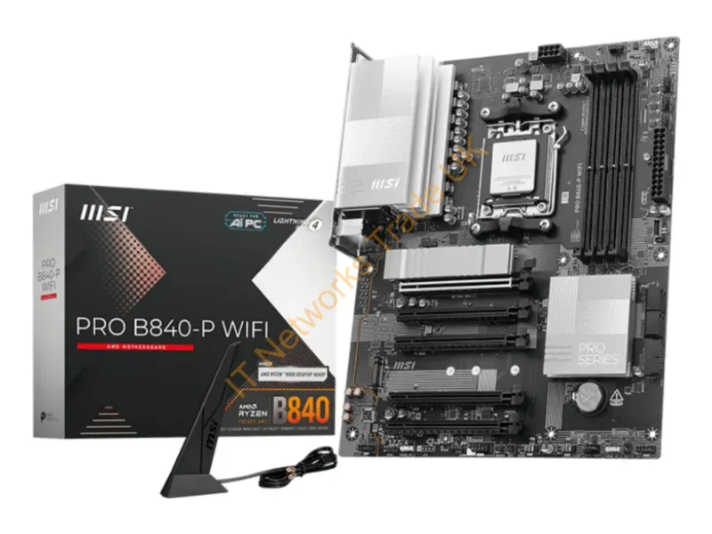 PROB840PWIFI - Msi Pro B840-P Wifi Motherboard Amd B840 Socket Am5 Atx