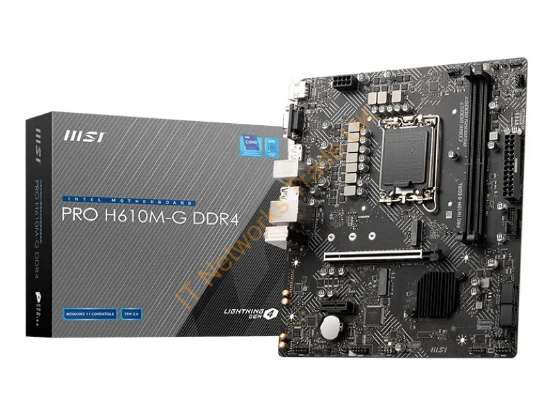 PROH610M-GDDR4 - MSI PRO H610M-G DDR4 S1700/DP-HDMI-VGA/M.2/LAN/�ATX