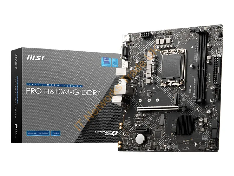 PROH610MGD4 - Msi Pro H610M-G Ddr4 Motherboard Intel H610 Lga 1700 Micro Atx
