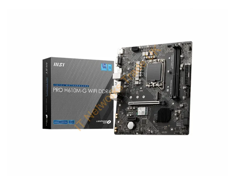 PROH610MGD4WIFI - Msi Pro H610M-G Wifi Ddr4 Motherboard Intel H610 Lga 1700 Micro Atx