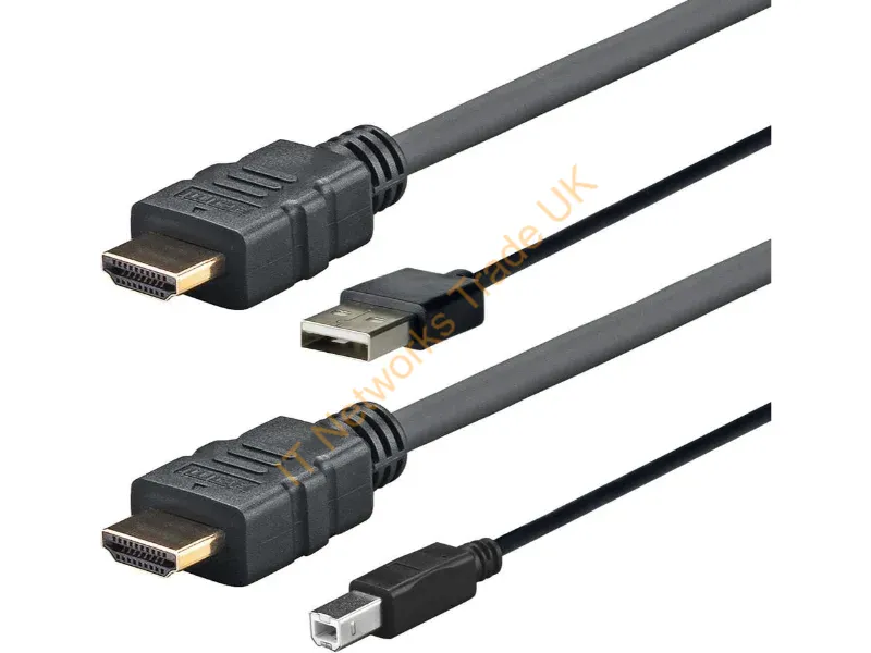 PROHDMIUSBAB5AMP - Vivolink PROHDMIUSBAB5AMP video cable adapter 5 m Black